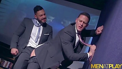 Bearded Latino Ass Fucks Muscular Bottom