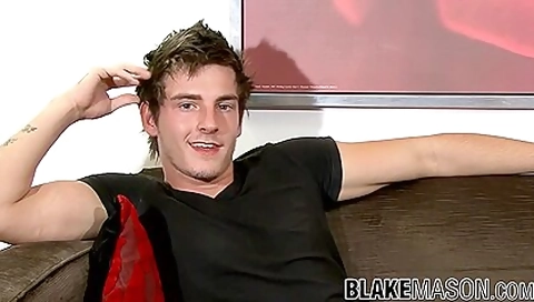 Amateur British Dude Strokes His Penis After Interview